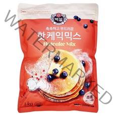 백설 핫케익 믹스 가루, 1kg, 2개