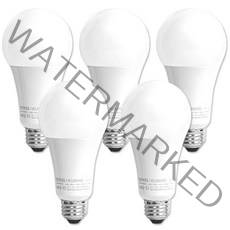 번개표 LED 전구 12W, 주광색, 5개