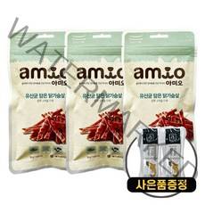 아미오 강아지 육포간식 50g 3개 + 증정 통살간식 2개, 유산균닭가슴살 3개+통살간식 2개