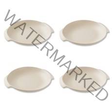 아띠홈 원형접시 4p, 크림, 1세트