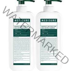 메디슈어 비듬케어 프레쉬 탈모 샴푸, 1000ml, 2개