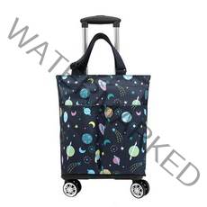바퀴달린장바구니 휴대용장바구니 접이식 시장 캐리어 쇼핑 핸드 카트, 쇼핑카트 네이비(우주) 기본형, 1개