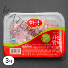 하림 자연실록 무항생제 인증 닭다리살 정육 (냉장), 350g, 3개