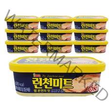 롯데 런천미트 120g 햄 캔 스팸 로스팜 뚝심, 10개