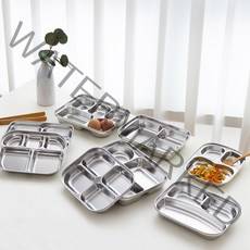 파파럽 스텐 다이어트 식판 4구 1500ml, 1개