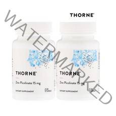 Thorne Research Zinc Picolinate 쏜 리서치 징크 아연 피콜리네이트 15mg 60캡슐 2팩, 60정 2병, 2개