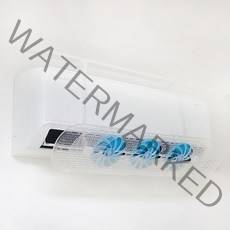 2023년 new 벽걸이에어컨 바람막이 무동력팬 무풍 에어컨 가드, 스카이블루