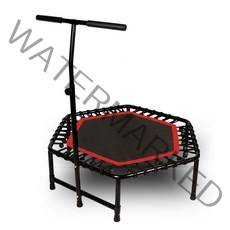 김혜선점핑머신 트램블린 실내방방이 코어 트램폴린, 팔걸이가 있는 48인치 육각 오렌지