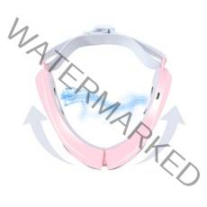 Windee V라인 마사지기 스마트 안마기 LED케어 EMS미전류 고주파 레드/블루 라이트 USB충전식, 1059, 핑크