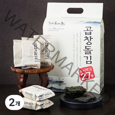 해저식품 광천해저 곱창돌김 도시락김 27봉, 108g, 2개