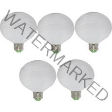 가온엘이디 LED 12W 숏타입 볼전구 화이트 5p, 전구색, 5개