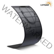 녹원 플렉시블 태양광 패널 100W 200W 방수 캠핑카 태양열발전, 1개