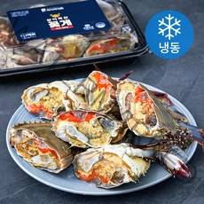 바다미식회 살이꽉찬 국내산 알배기 절단꽃게 (냉동), 500g, 1개