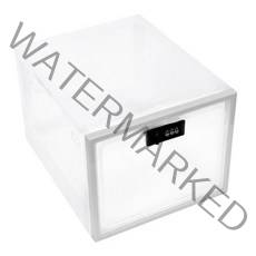 금욕상자 스마트폰 핸드폰 감옥 타이머 케이스 조합 잠금 약 상자 소형 위생 휴대 전화 태블릿 암호 상자와 냉장고 식품 투명 저장 상자, 하얀, 1개