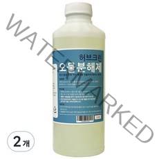 허브크린 오물분해제 하수구 배수구 세정제 머리카락 냄새 분해, 1kg, 2개