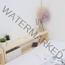 다니엘우드 침대사이드테이블 원목 틈새선반 다용도 장식장 진열대 사이드테이블, 다용도 틈새선반(1개)