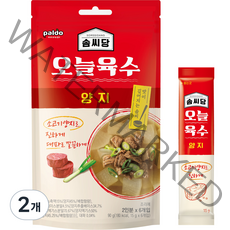 팔도 솜씨당 오늘육수 양지 6p, 90g, 2개