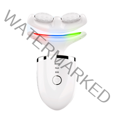 Imagic 브이롤러&갈바닉 2in1 얼굴 목 마사지기, 화이트