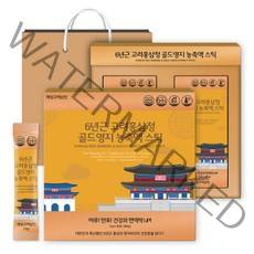 개성고려삼인 6년근 고려홍삼정 골드영지 농축액 스틱 12g x 30p + 쇼핑백 세트, 1개