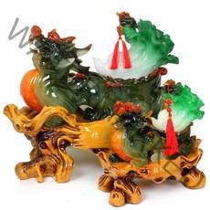 가야 한일 장식품 - 돈(금전)을 불러오는 수지조각-배추