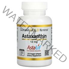 캘리포니아골드뉴트리션 아스타잔틴 AstaLif 아이슬란드산 12mg 120베지캡슐, 120정