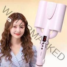 Windee 물결 펌고데기 물결웨이브 고데기 볼륨 온도조절 음이온 케어 화상 방지 26/32mm, 26밀리, 핑크