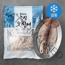 오바다 국내산 손질오징어 (냉동), 600g (3미), 1개