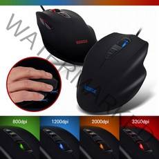 누커 마우스 NUKER 게이밍마우스 3200dpi 유선 프로 게이머 정품 피시방 가성비 그립감 고감도 무소음, 누커마우스