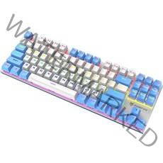 넥스원 XUNFOX 87키 LED 게이밍 유선 기계식 키보드 청축, 블루화이트, 텐키리스, K80