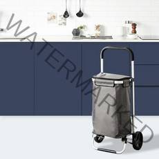 한샘 가벼운 장바구니 카트 고급형(보냉용), 챠콜 그레이, 1개