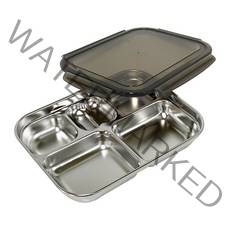 올품락 국산스텐 식판(직사각직5구)253x185그레이/다이어트식판/어린이집식판, 단품