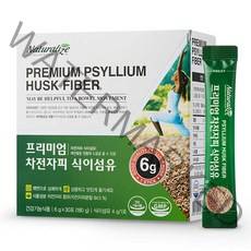 네추럴라이즈 프리미엄 차전자피 식이섬유, 30개입, 6g