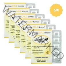 락토비프 유산균 300억 CGN <캘리포니아골드뉴트리션>, 6개, 60캡슐, 60정