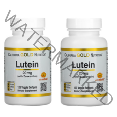 캘리포니아 골드 뉴트리션 제아잔틴 함유 루테인 20mg 베지 소프트젤 120정, 1, 2개