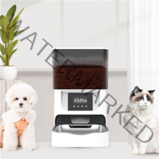 디클펫 강아지 고양이 스마트 자동급식기 AT-310, 스테인리스밥그릇1개 기본제공, 자동급식기 AT-310 신형 반투명(블랙)