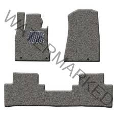 포시즌 차량용 코일카매트 확장형 1+2열, 그레이, 현대 제네시스 GV70 EV 2021년 09월~, 제네시스