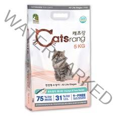 뉴캐츠랑 전묘용 5kg 고양이 사료 닭고기 참치 요로 헤어볼 장건강 사료