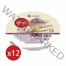 햇반 흑미밥, 210g, 12개