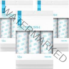자우버탁 사선컷팅 돌돌이 테이프 클리너 리필 3p, 3개