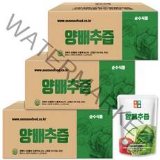 순수식품 양배추즙 300포 실속형 브로콜리 진액 사과농축액, 300개, 80ml