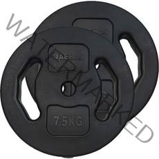 대한스포츠 세라믹 PVC 코팅 바벨 2p, 7.5kg, 블랙, 2개