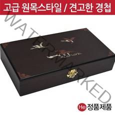 He 밤색 학 우드 공진단상자 100환 고급 나무 원목 환약 환상자 싸바리 선물 상자 박스, 1개