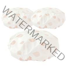 클레어라 세안 방수 샤워 헤어캡, 3개, 핑크