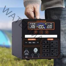 캠핑용 올인원 파워뱅크 차박 대용량 리튬 인산철 배터리 휴대용 220V, 1500W, 1400000mah, 1개