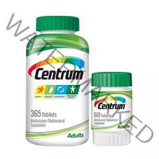 Centrum 센트룸 성인 남녀공용 종합비타민 Adult Multivitamin 대용량 365+60정 425정, 1개, 60정