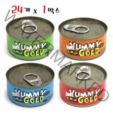 야미야미 골드캔 80g 24개입 고양이간식, 혼합(각 6개씩)