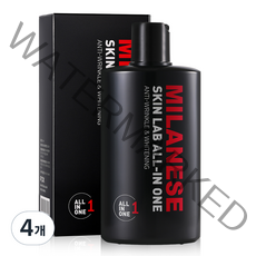 밀라네제 남성용 스킨랩 화장품 올인원, 200ml, 4개