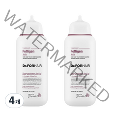 닥터포헤어 폴리젠 실크 가는 손상 모발용 헤어트리트먼트, 4개, 300ml