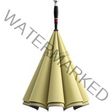 리버폭스 차량용 거꾸로 장우산 우산꽂이 + 우산 세트, 1개, 머스타드그린