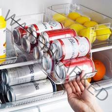 [세정컴퍼니] 맥주캔 트레이 음료수 냉장고 정리랙 1단, 1314 x 300ml